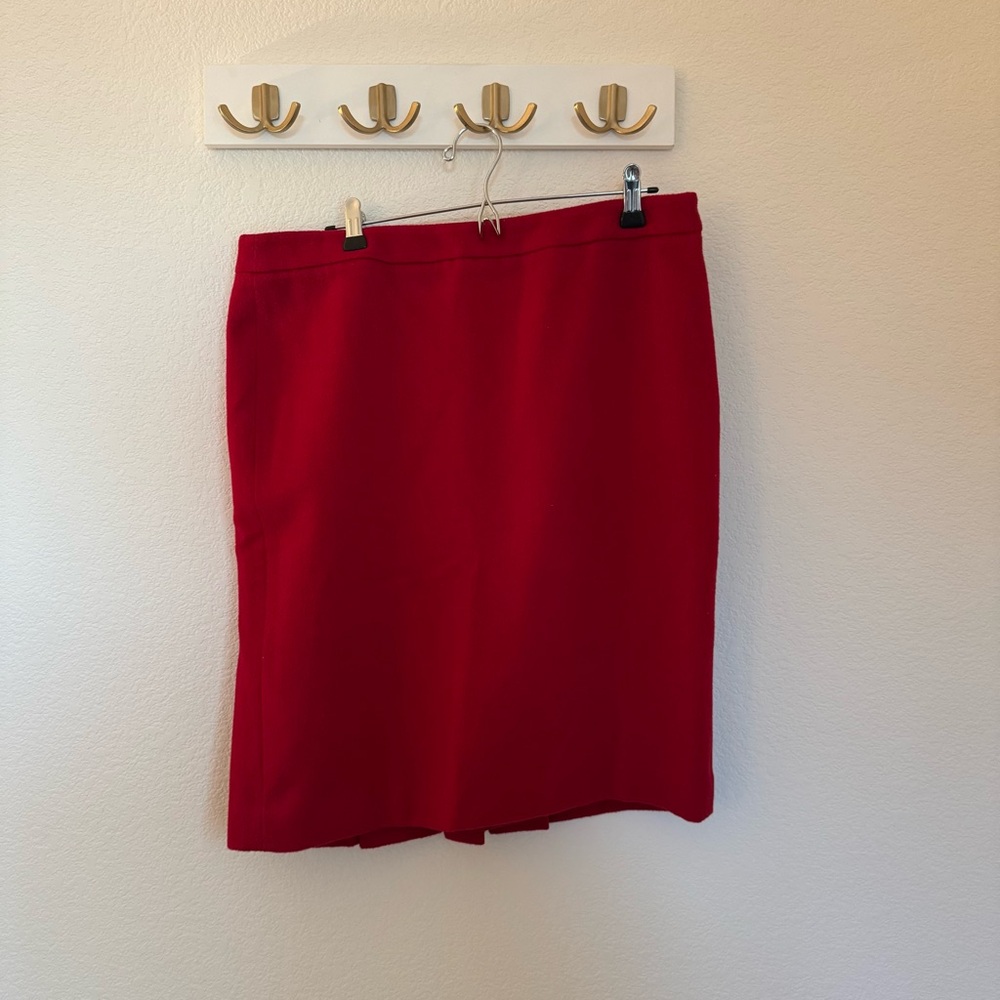 Ann Taylor Red Pencil Skirt